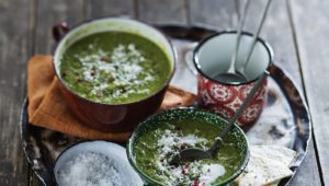 Chilled Curried Pea Soup