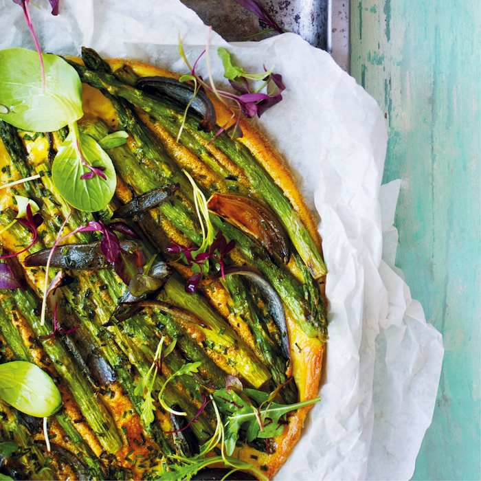 Asparagus and red onion fritatta on mykitchen.co.za