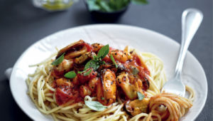 mixed seafood pasta
