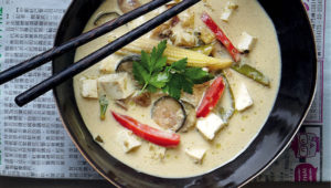Tofu thai green curry
