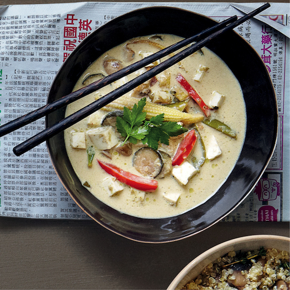 Tofu thai green curry