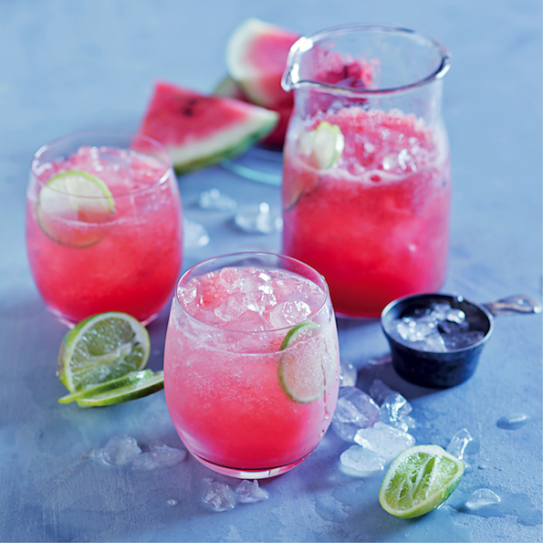Watermelon and lime spritzer