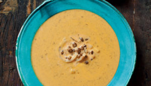 Curried lentil and coconut soup