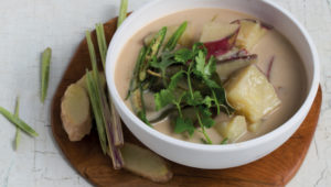Hot and sour coconut soup