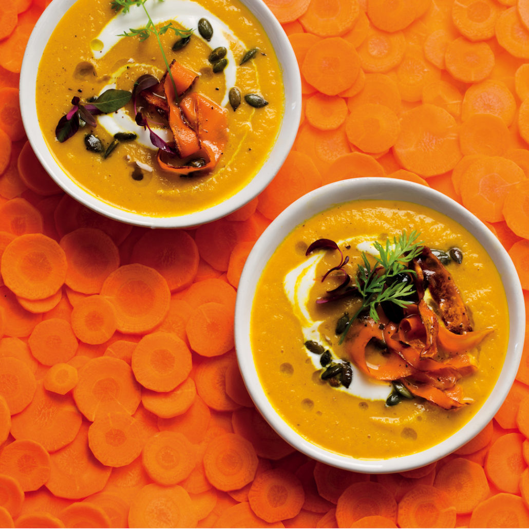 Ginger and turmeric carrot soup