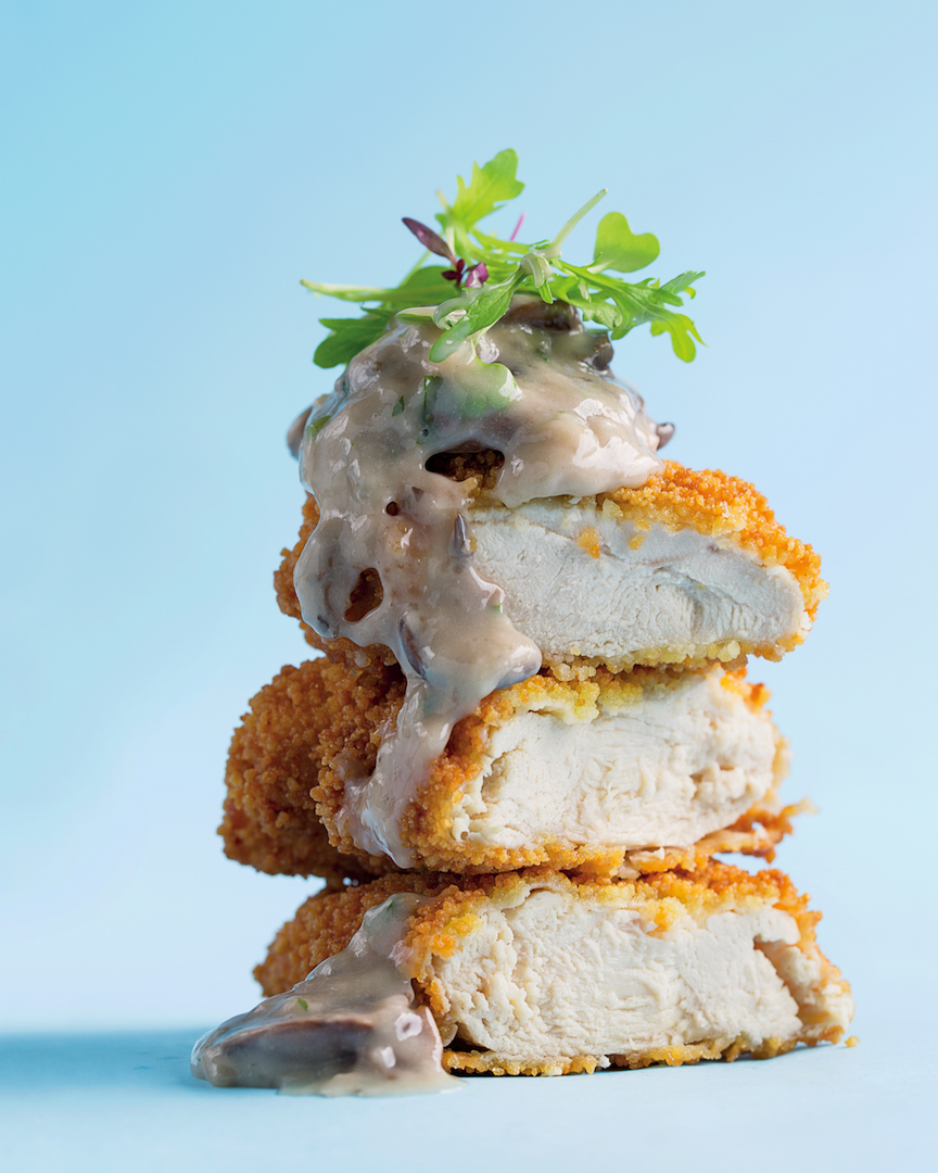 Couscous chicken with creamy mushroom sauce - MyKitchen