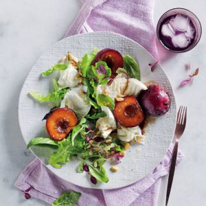 Enjoy our feelgood summer salad with balsamicglazed plums and buffalohellip