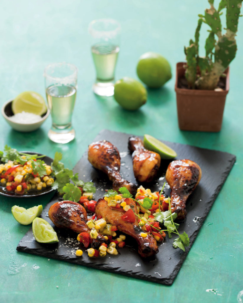 Tequila-lime chicken and corn salad