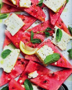 Serve our watermelon with baked ricotta and mint oil poolsidehellip