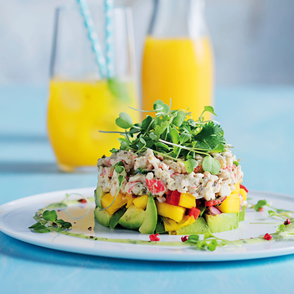 Crab Avocado Mango Stack Recipe Chart House