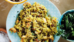 Spiced sultana rice salad