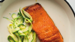 Coconut grilled salmon