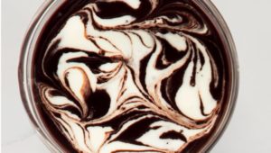 Marbled hot chocolate