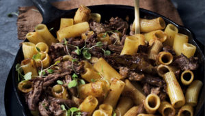 Red wine veal with rigatoni