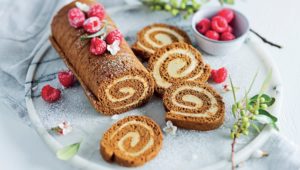 Gingerbread Swiss roll