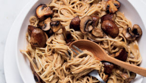 Balsamic mushroom pasta