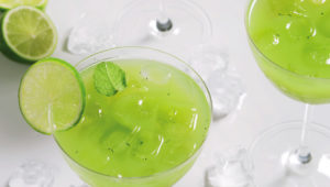 Green melon cocktails
