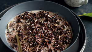 Cocoa puffed rice cereal
