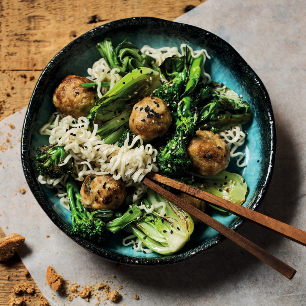 Ginger and chicken meatballs