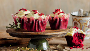 Classic red velvet cupcakes