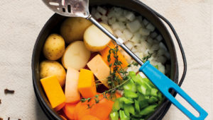 South African potjie - The long-cooking veggies