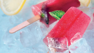 Berry iced-tea lollies