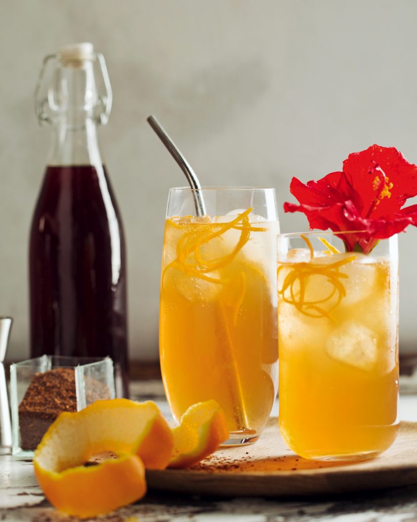 A toast to rooibos cocktail