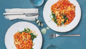 Chickpea and spinach stew