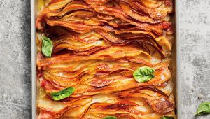 Bacon-salted potato bake