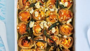 Pumpkin and sage cannelloni