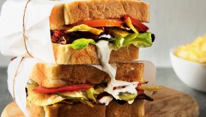 Loaded BLT and chip sandwich
