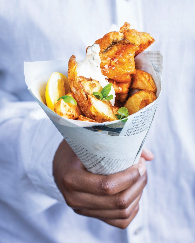Cook the cover: Fish and chips
