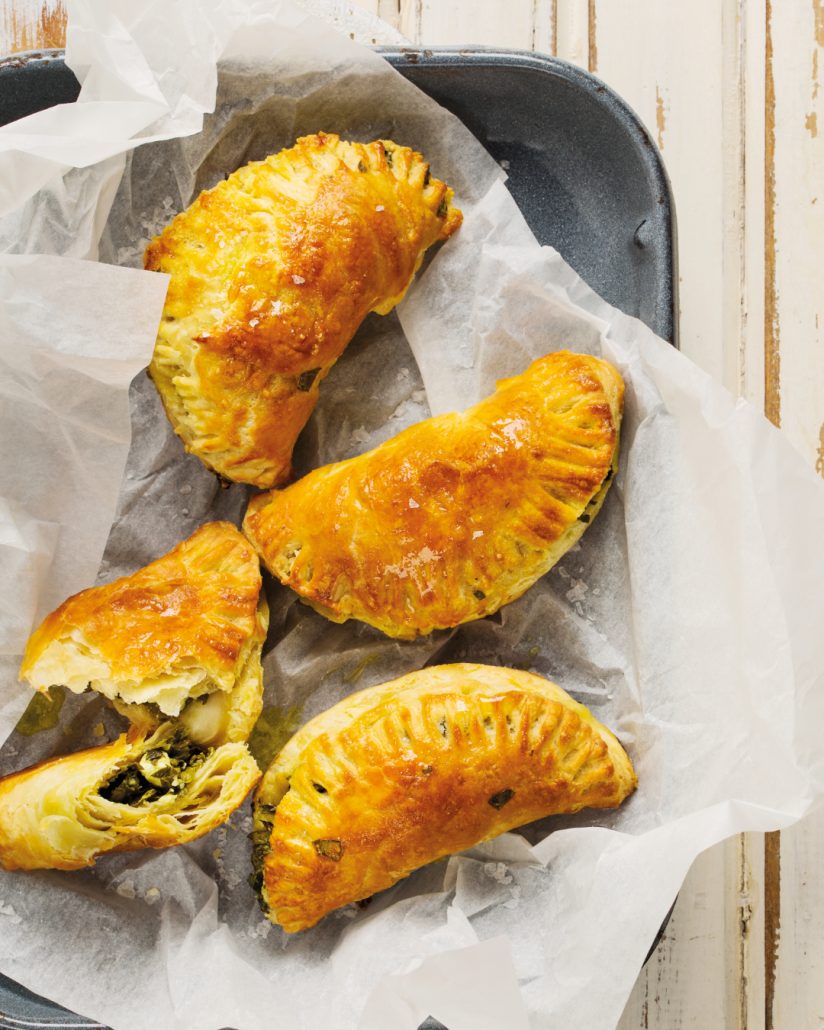 Spinach and feta hand pies